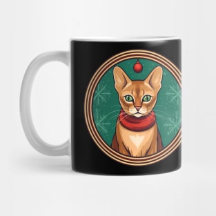 Abyssinian Cat Xmas, Love Cats Mug